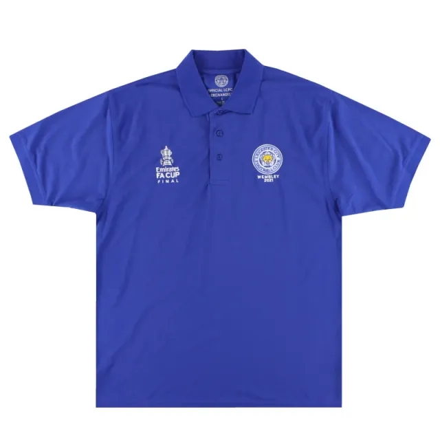 2021 Leicester FA Cup Final Polo Shirt L - Leicester City / Very Good 