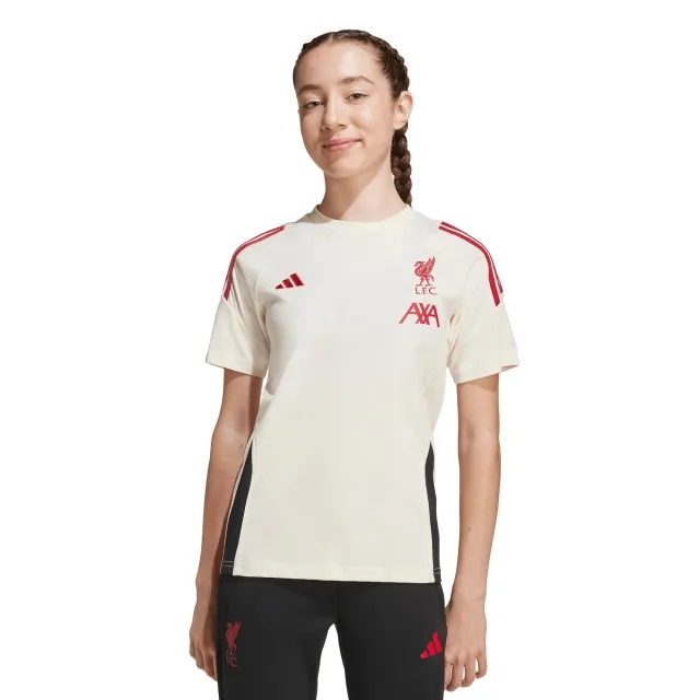 LFC adidas Youth 25/26 Domestic Training Tee White