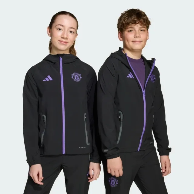 adidas Manchester United Tiro 25 Competition Vis Tech Travel Jacket Kids