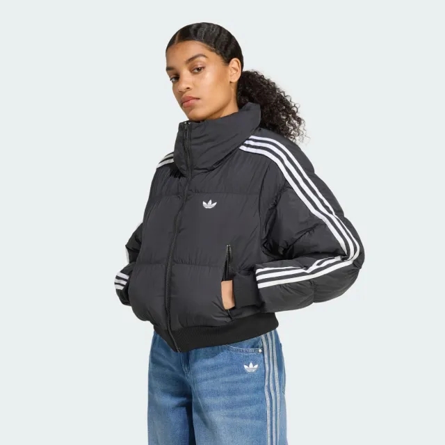 adidas Adicolor Cropped Synthetic Down Puffer