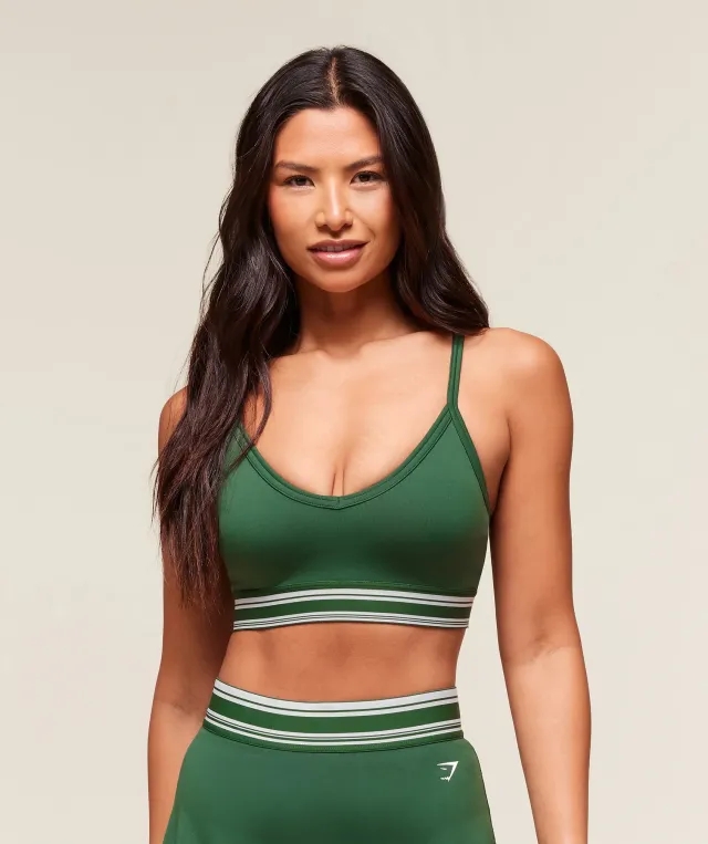  Retro Sports Bra - Classic Green