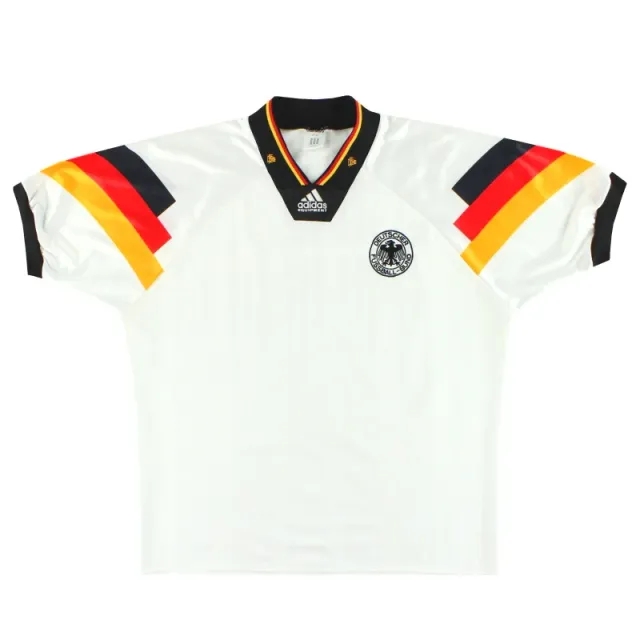 1992-94 Germany adidas Home Shirt L - Germany / Very Good 