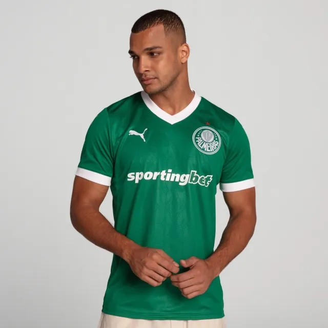 PUMA Se Palmeiras Torcedor 25/26 Home Jersey Men, Power Green, size 3XL