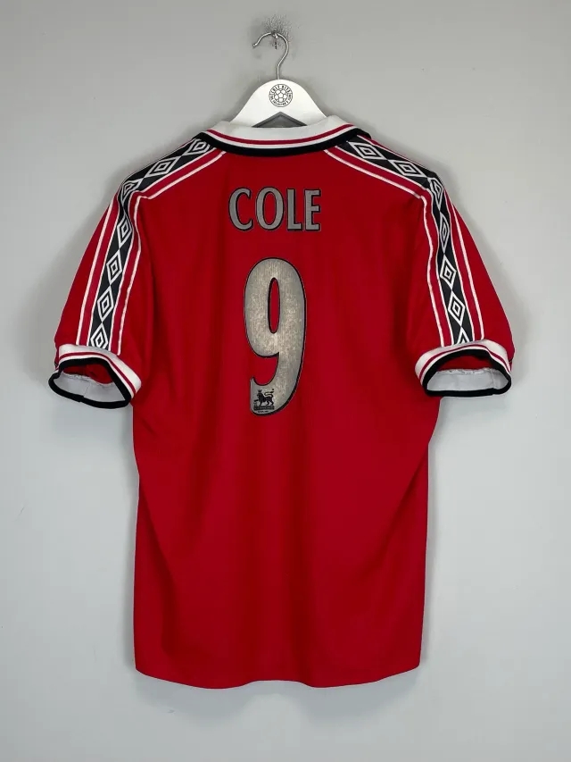 1998/99 MANCHESTER UNITED COLE #9 HOME SHIRT (M) UMBRO | Cult Kits
