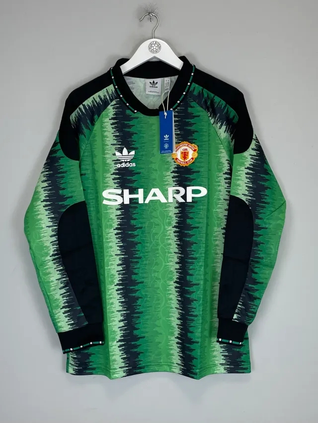 1990/92 MANCHESTER UNITED ADIDAS ORIGINALS *BNWT* GK SHIRT (L) | Cult Kits