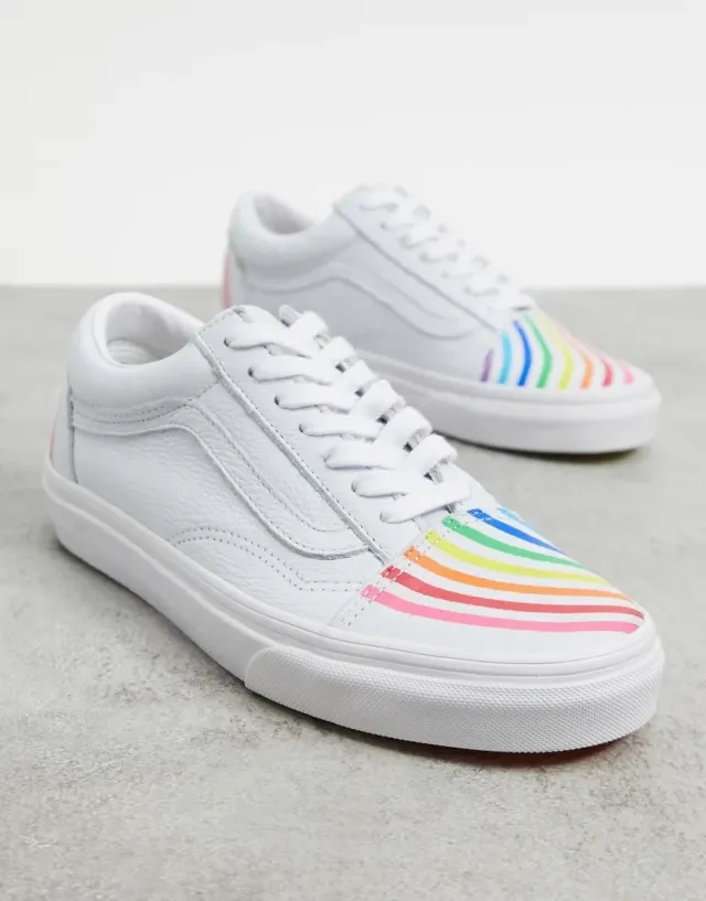 Vans X Flour Shop Old Skool Trainers In White