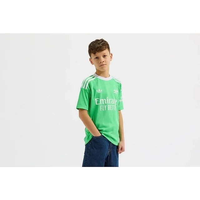 Arsenal adidas Kids 25/26 Third Goalkeeper Shirt, Green