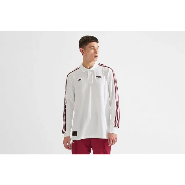 Arsenal adidas 25/26 Terrace Icons Polo Shirt, White