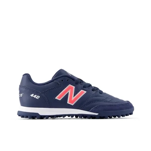 New Balance Kids' 442 V2 ACADEMY JNR TF in Blue/Grey/Red Synthetic