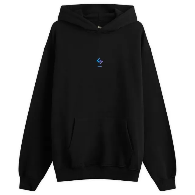 Represent Men's 247 Oversized Hoodie Black/Purple Fade