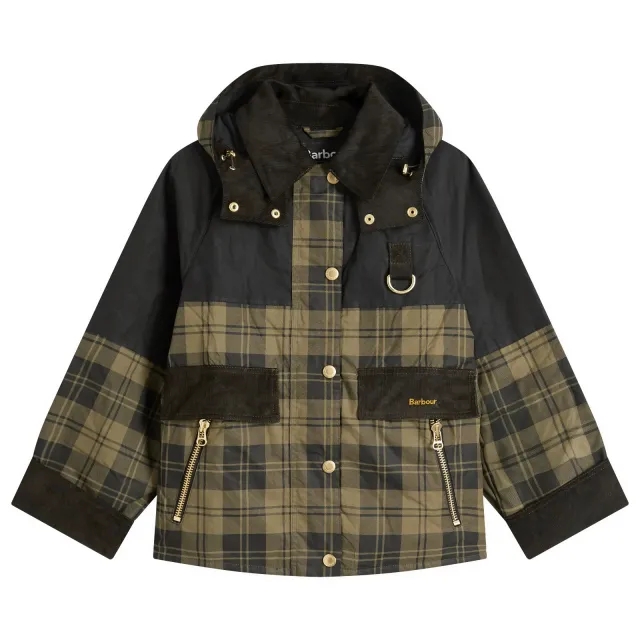 Barbour Women's Elaine Showerproof Jacket Olive Check/Black