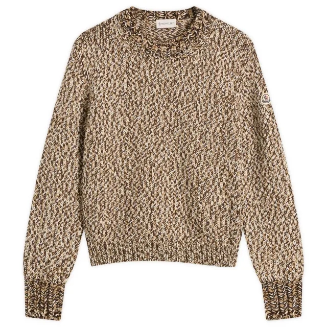Moncler Women's Crewneck Jumper Medium Brown