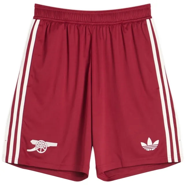 Adidas Men's Arsenal FC 25/26 3rd Shorts Cloud White/Team Coll Burgundy