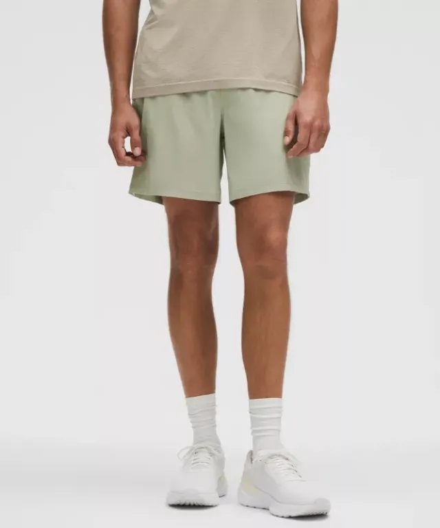 lululemon – Men's Pace Breaker Lined Shorts – 7" – Color Green/Pastel – Size 3XL