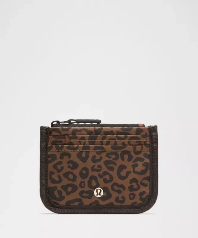 lululemon – True Identity Card Case Wallet – Color Khaki/Brown/Gold