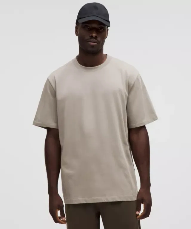 lululemon – Men's Heavyweight Jersey T-Shirt – Color Grey/Khaki – Size L
