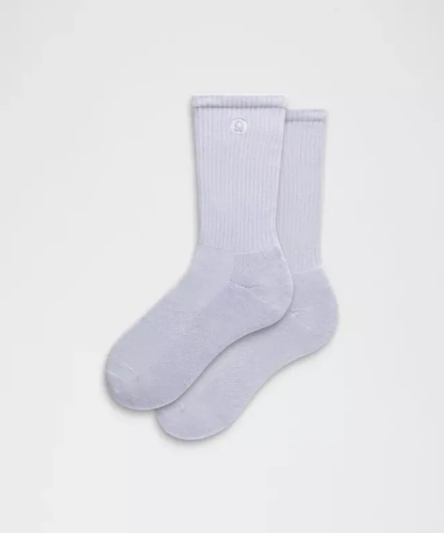 lululemon – Unisex Daily Essential Crew Socks – Color Blue – Size L