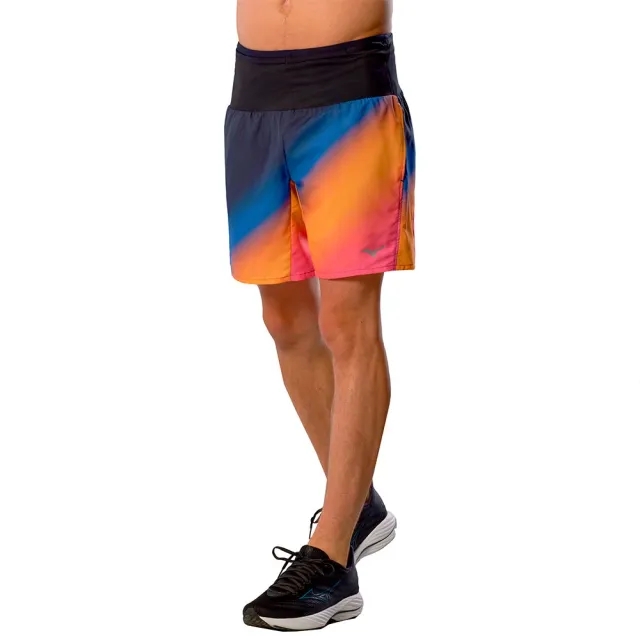 Mizuno Summer Pack Multi Pocket 7inch Running Shorts Men - Orange