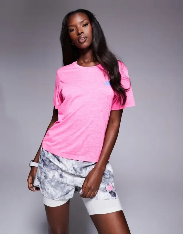 Adidas Own The Run Melange Short Sleeve T-shirt