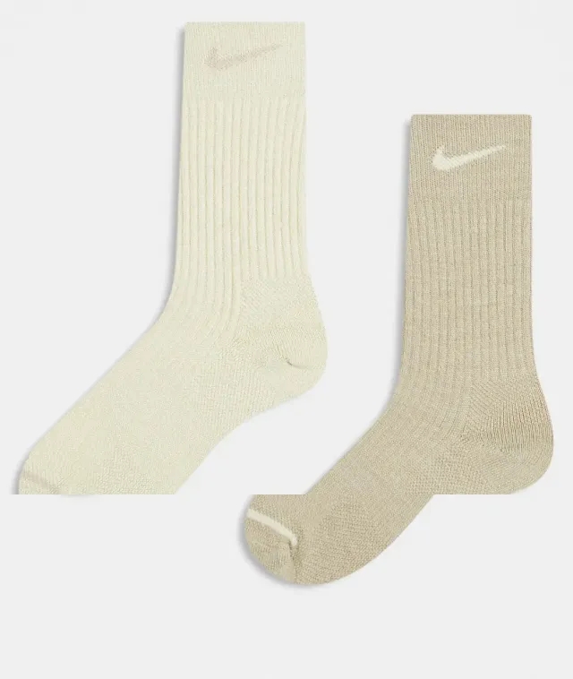 Nike Training Everyday Cushioned 2 Pack Socks In Multi