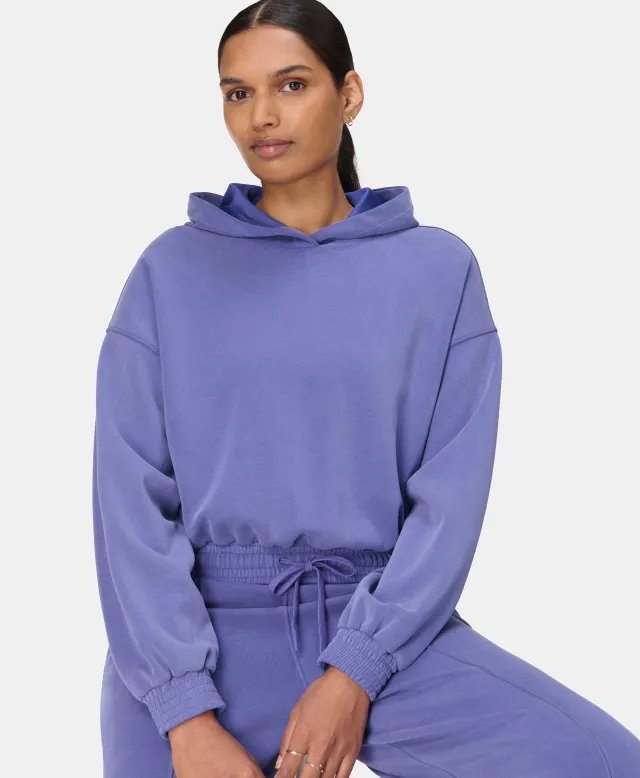 Sand Wash CloudWeight Crop Hoody