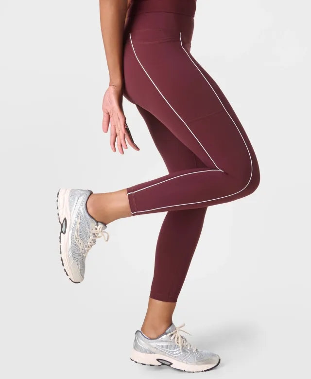 Power 7/8 Piping Gym Leggings