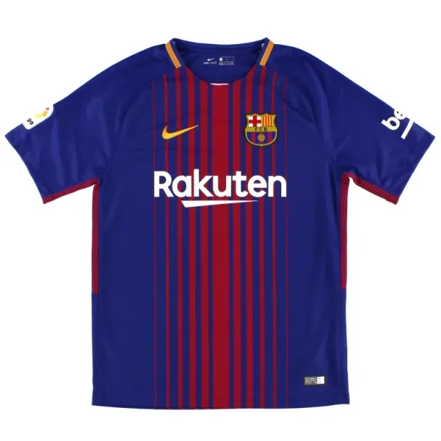 2017-18 Barcelona NIke Home Shirt S - Barcelona / Excellent 