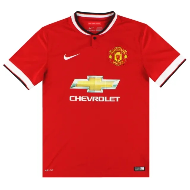 2014-15 Manchester United Nike Home Shirt M - Manchester United / Excellent 