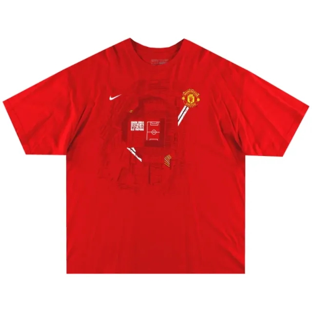 2002-03 Manchester United Nike 'Centre Circle' Graphic Tee XL - Manchester United / Excellent 