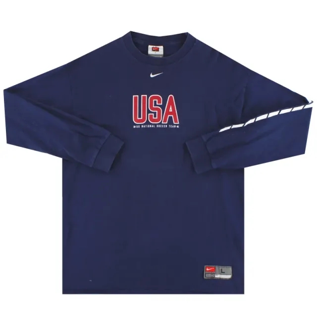 1998-99 USA Nike Graphic Tee L/S L - USA / Excellent 