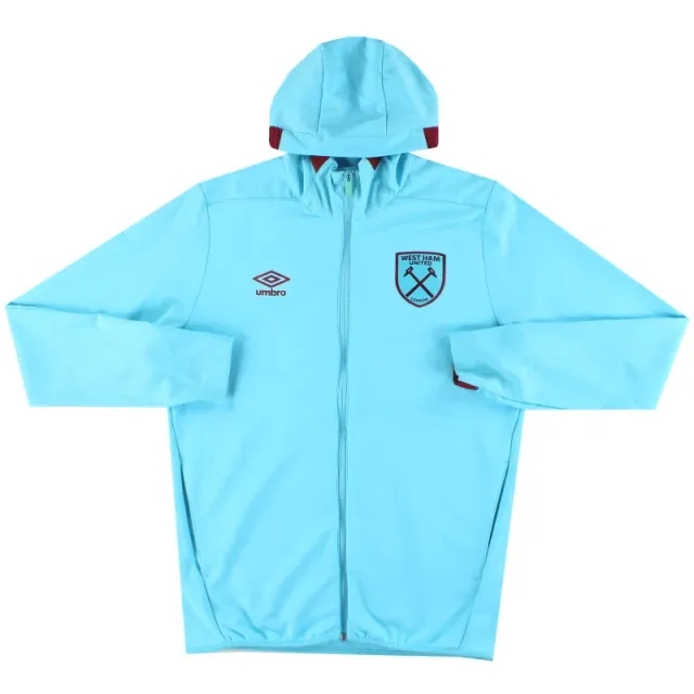 2016-17 West Ham Umbro Hooded Track Jacket M - West Ham / Excellent 
