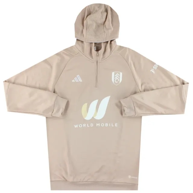 2023-24 Fulham adidas Tiro23 1/4 Zip Hooded Jacket *As New* M - Fulham / As New 