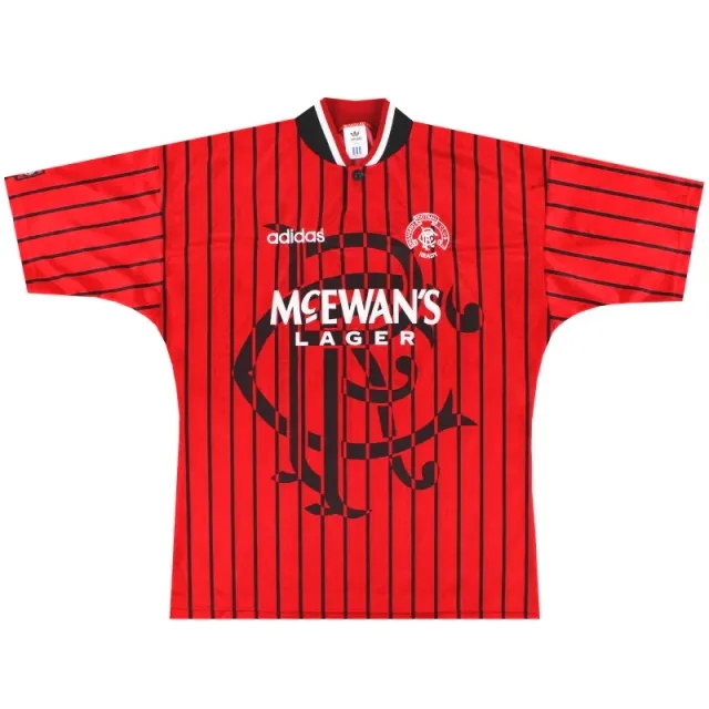 1994-95 Rangers adidas Away Shirt *Mint* M/L - Rangers / Mint / Medium