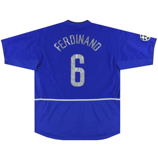 2002-03 Manchester United Nike CL Third Shirt Ferdinand #6 XXL - Manchester United / Excellent 