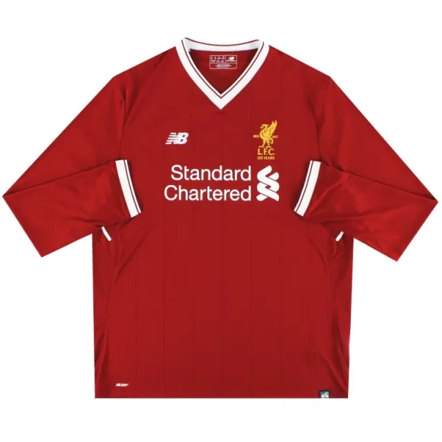 2017-18 Liverpool New Balance '125 Years' Home Shirt L/S *Mint* XL - Liverpool / Mint 