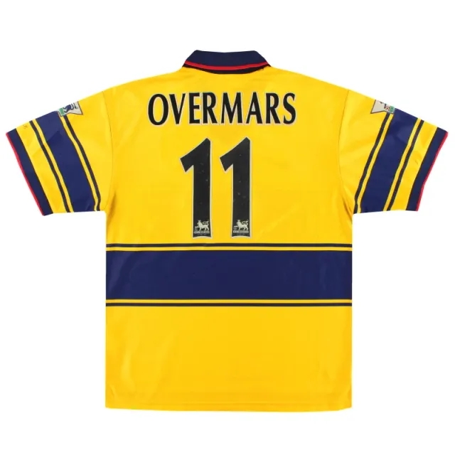 1997-99 Arsenal Nike Away Shirt Overmars #11 L - Arsenal / Excellent 