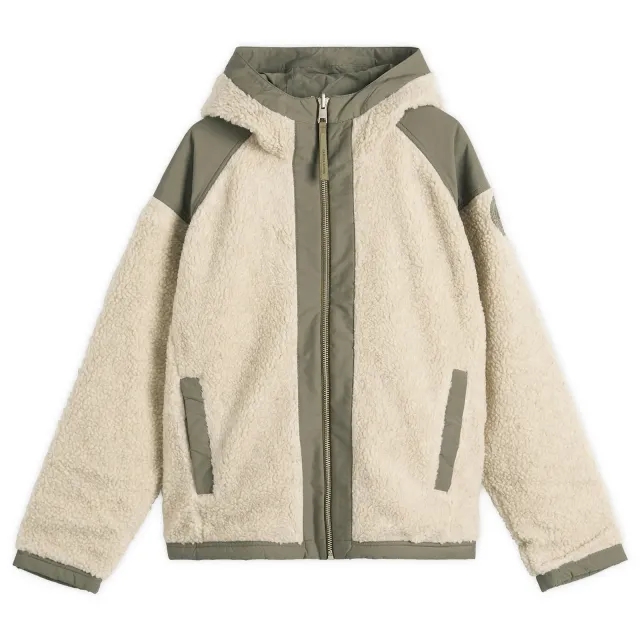 Canada Goose Men's Alberni Reversible Fleece Bomber Jacket Light Tan/Smokey Sage
