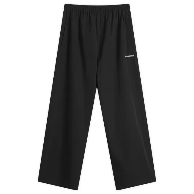 Balenciaga Men's Stretch Poly Tracksuit Pants Black