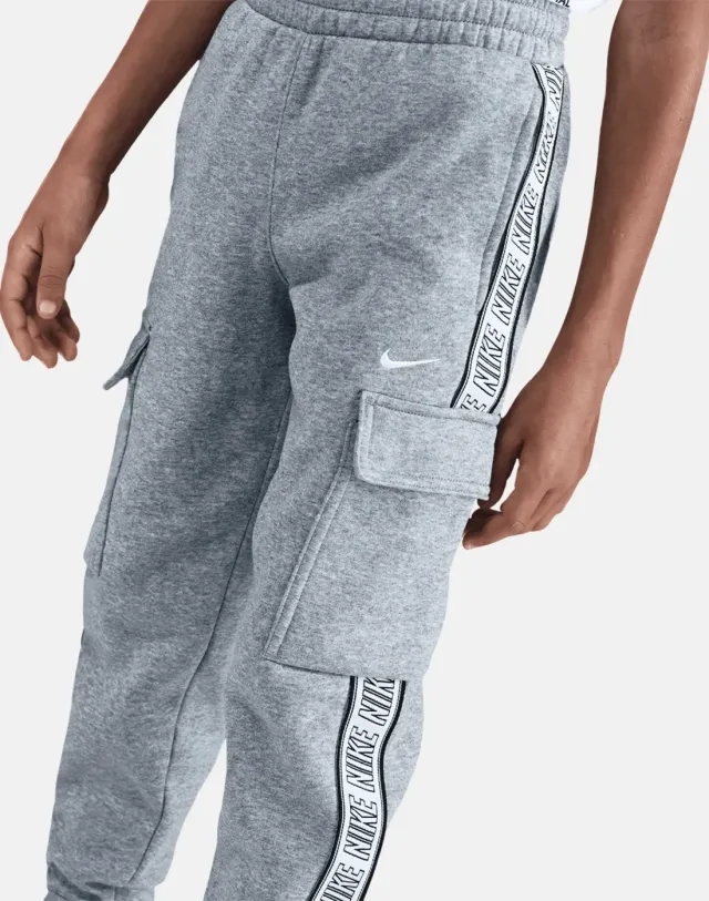 Nike Older Kids Repeat Club Cargo Pants in Grey/White 