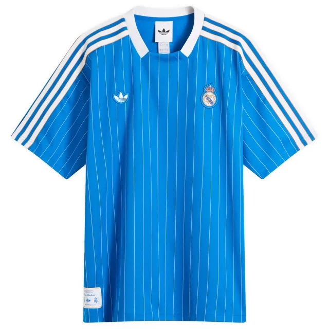 Adidas Men's Real Madrid Icon Jersey Top Bluebird/White