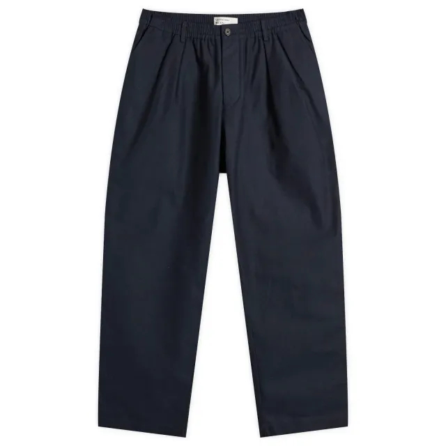 Universal Works Men's Pleated Track Pant Navy
