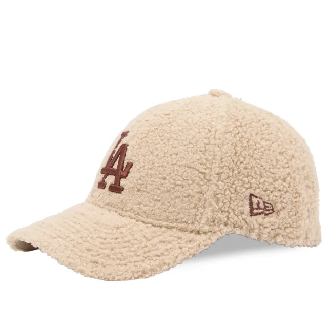 New Era LA Dodgers Borg 9Forty Adjustable Cap Beige