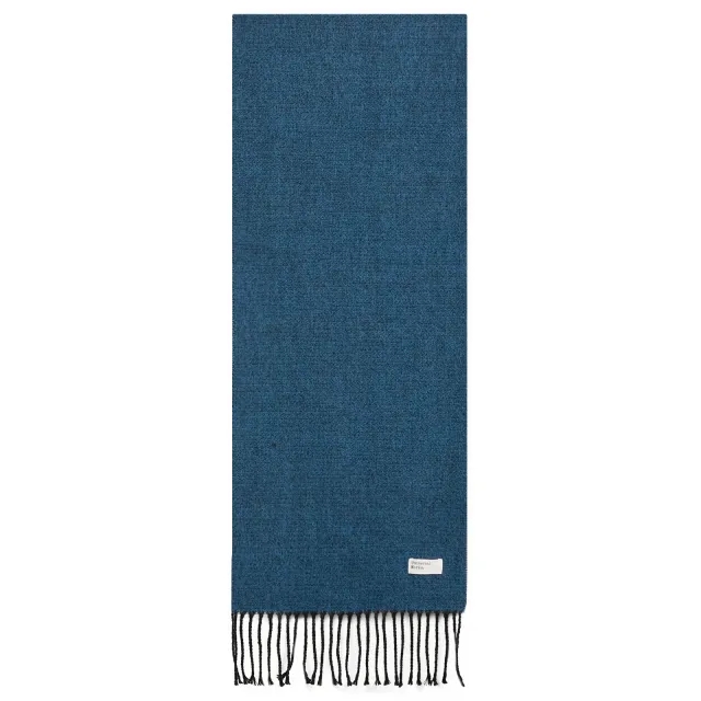 Universal Works Men's Double Sided Scarf Light Blue/Brown