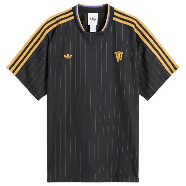 Adidas Men's Manchester United Icon Jersey Top Utility Black