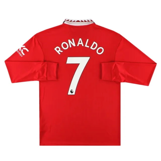 2022-23 Manchester United adidas Home Shirt Ronaldo #7 L/S M - Manchester United / Excellent 