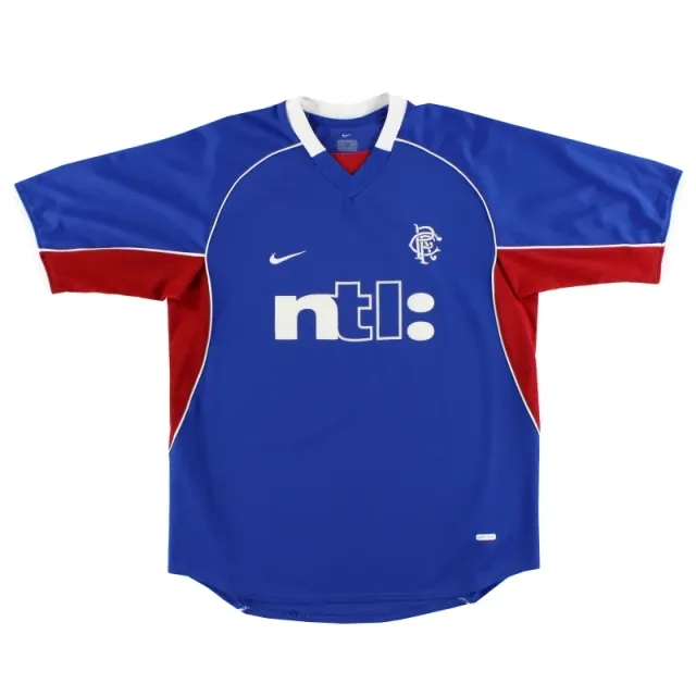 2001-02 Rangers Nike Home Shirt L - Rangers / Excellent 