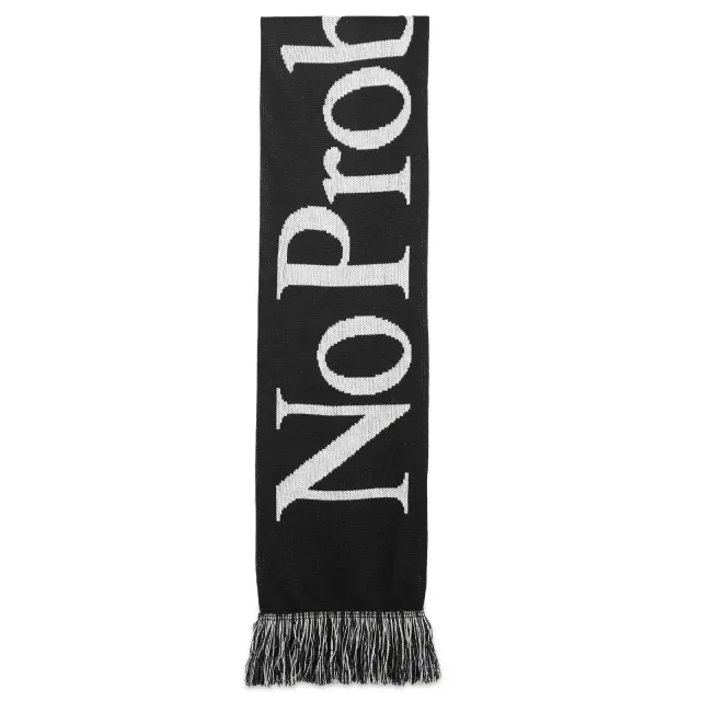 No Problemo Men's Logo Scarf Black