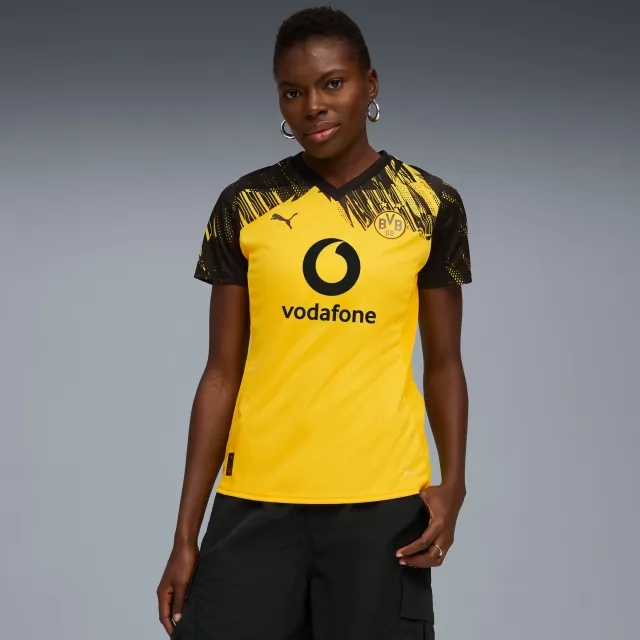 PUMA Borussia Dortmund 25/26 Home Jersey Women, Faster Yellow/Black, size Large
