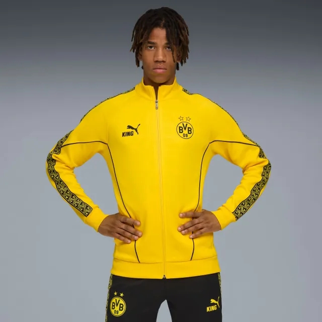 PUMA Borussia Dortmund King Anthem Jacket Men, Faster Yellow/Black, size 3XL