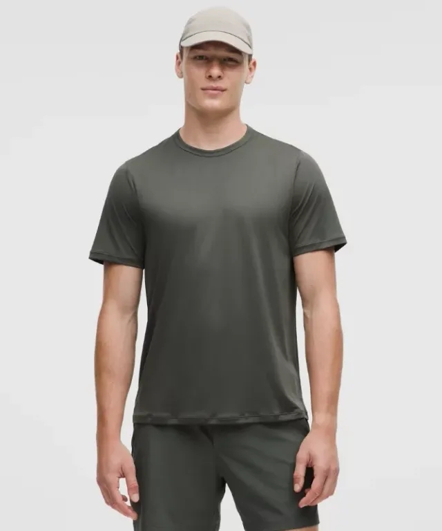 lululemon – Men's Mile Maker Run Crew Lightweight Short-Sleeve Shirt – Color Green – Size L